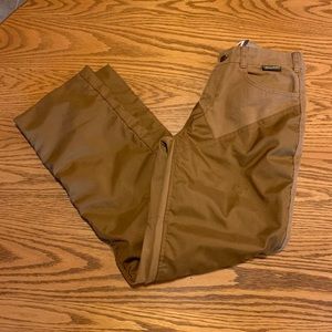 Youth Size 16, 30x28 brush pants for hunting. Heavy material, like new condition